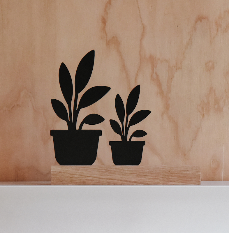 Houten plant 5 - Afbeelding 2