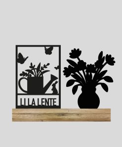 Raam "Lila Lente" + Bloempot 1 (kant en klaar)