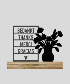 Bedankt + Bloempot 1 (Kant-en-klaar)