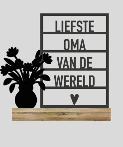 Liefste oma + Bloempot 1 (Kant-en-klaar)