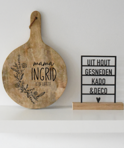 Tapasplank Rond 30cm "Mama/Oma