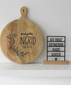 Tapasplank Rond 40cm "Mama/Oma