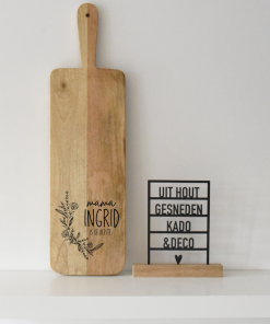 Tapasplank rechthoekig M  "Mama/Oma"