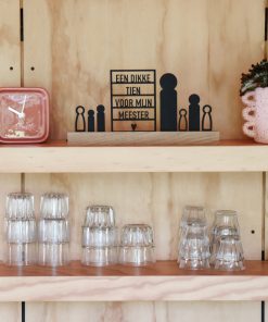 Ansichtkaart juf/meester  + Poppetjes  (Kant-en-klaar)