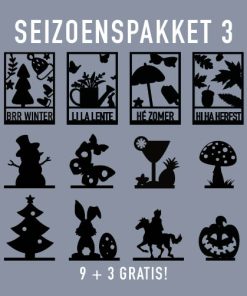 Seizoenspakket 3 ( 9 + 3 GRATIS)