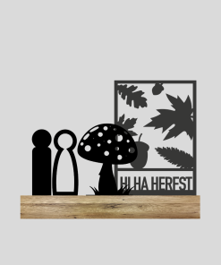 Hiha herfst + Paddenstoel + Gezin (Kant-en-klaar)