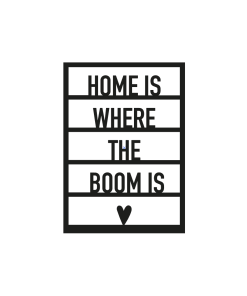 Ansichtkaart "Home is where the boom is"