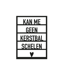 Ansichtkaart "Kan me geen kerstbal schelen"