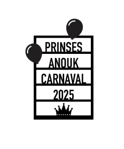 Raam Carnaval Ballonnen (gepersonaliseerd)