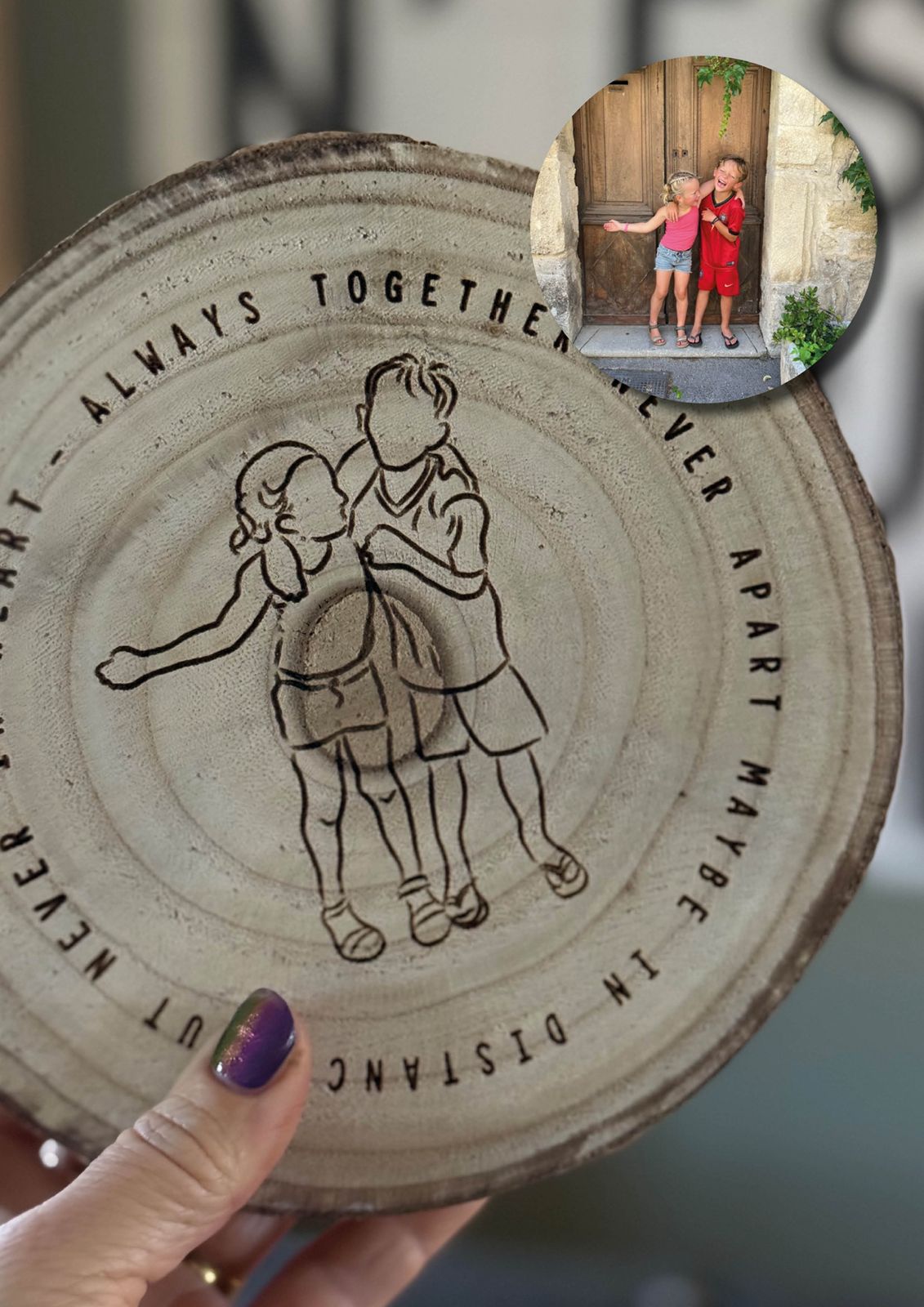 Lijntekeningen - Houten Boomstam (S)