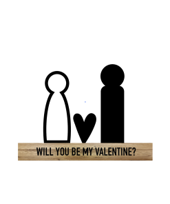 Valentijn "Will you be my valentine" (kant en klaar)