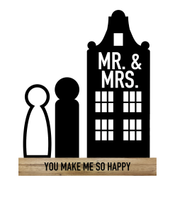 Valentijn "Mr & Mrs" (kant en klaar)