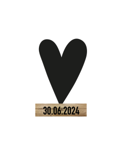 Valentijn "Hart met Datum" (kant en klaar)