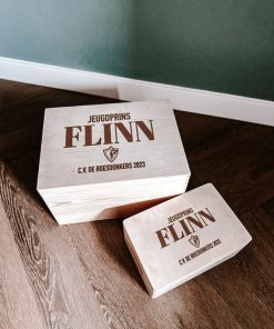 Houten kist  Carnaval eigen ontwerp