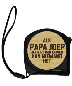 Bedrukte rolmeters - als Papa/Opa het niet kan