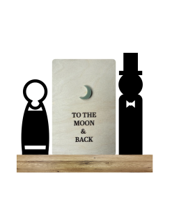To the moon and back + Bruidspaar (Kant & klaar)