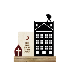 Zie de maan schijnt.. + Pietenhuis + Mijter (Kant & klaar)