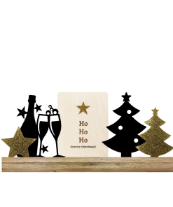 Ho ho ho..  + Champagne + Kerstbomen (Kant & klaar)