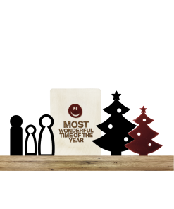 Most wonderful time.. + Poppetjes + Kerstbomen (Kant & klaar)