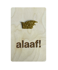 Ansichtkaart Hout/Acryl  | Alaaf - Steek